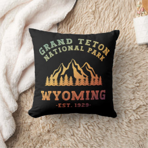 Grand Teton National Park Wyoming USA Gradient Throw Pillow