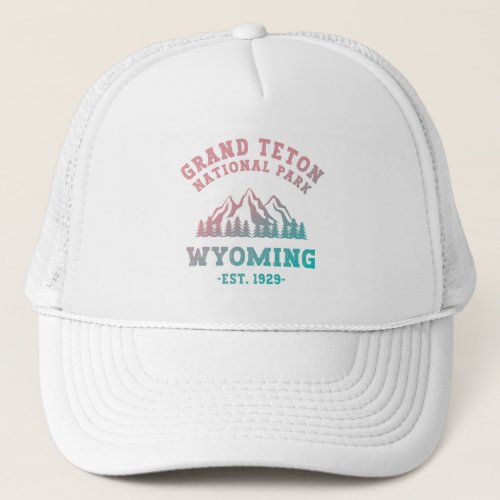 Grand Teton National Park Wyoming USA Gradient Trucker Hat