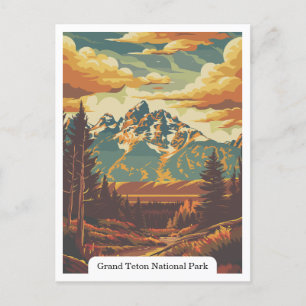 Grand Teton National Park, Wyoming USA Postcard