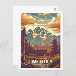 Grand Teton National Park Wyoming USA Postcard