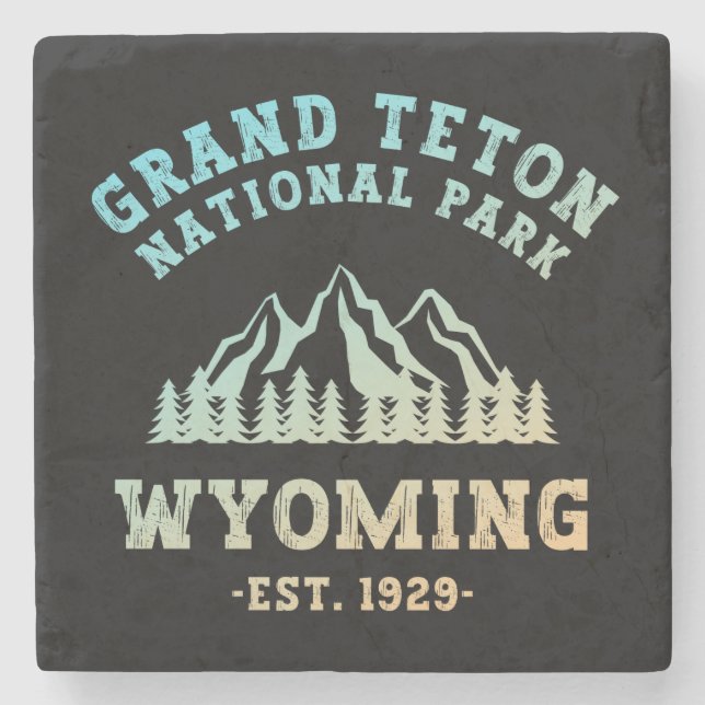 Grand Teton National Park Wyoming USA  Stone Coaster (Front)
