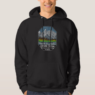 Grand Teton National Park Wyoming Vintage  Hoodie