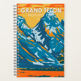 Grand Teton National Park Wyoming Vintage Notebook