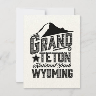 Grand Teton National Park, Wyoming Vintage poster