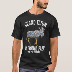 Grand Teton National Park Wyoming Vintage Retro Su T-Shirt