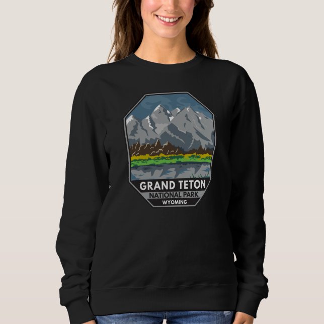 Grand Teton National Park Wyoming Vintage  Sweatshirt (Front)
