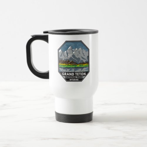 Grand Teton National Park Wyoming Vintage Travel Mug