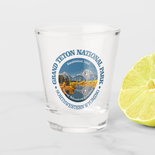 Grand Teton NP Shot Glass (Front)