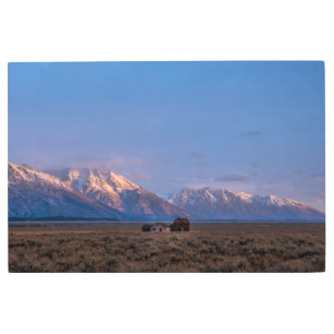 Grand Teton Open Prairie Metal Print