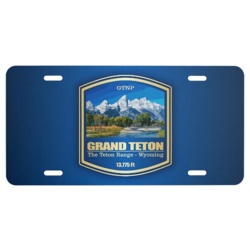 Grand Teton PF License Plate