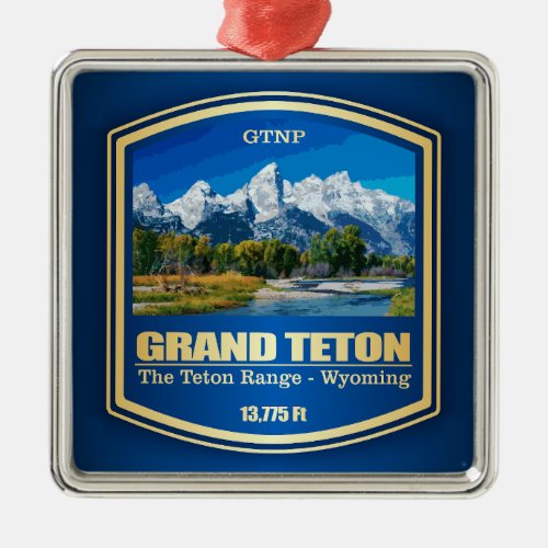 Grand Teton PF Metal Ornament