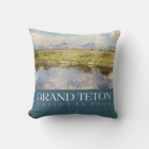 Grand Teton Pillow, National Park Throw Pillow