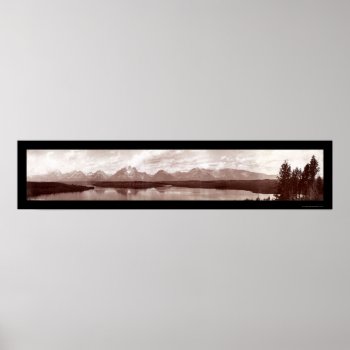 Grand Teton Range Wy Photo 1902 Poster by photos_panoramic at Zazzle