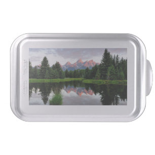 Grand Teton Reflections Over the Beaver Pond Cake Pan