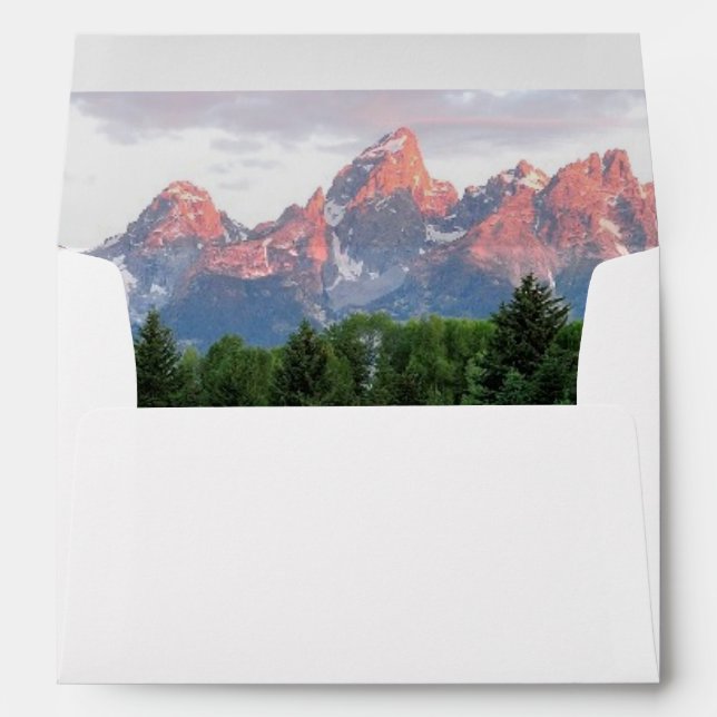 Grand Teton Reflections Over the Beaver Pond Envelope (Back (Bottom))