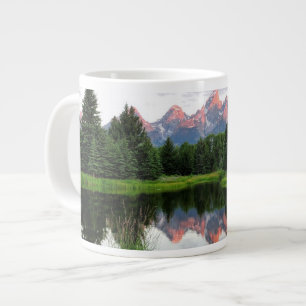 Grand Teton Reflections Over the Beaver Pond Giant Coffee Mug