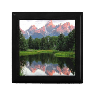 Grand Teton Reflections Over the Beaver Pond Keepsake Box