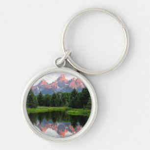Grand Teton Reflections Over the Beaver Pond Keychain