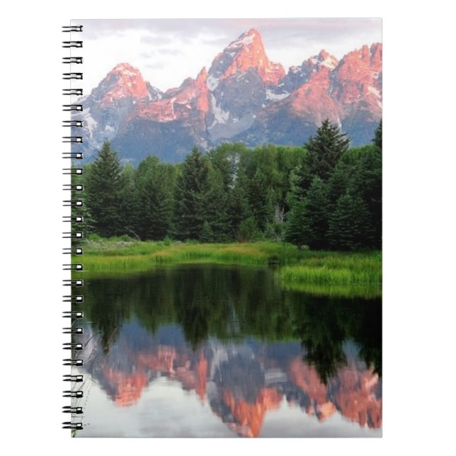Grand Teton Reflections Over the Beaver Pond Notebook (Front)