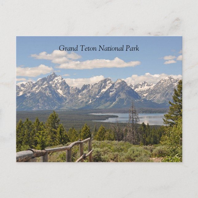 Grand Teton Scenic View Postcard (Front)
