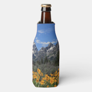 Grand Teton Springtime Souvenir Photo Bottle Cooler