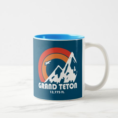 Grand Teton Sun Eagle Two_Tone Coffee Mug