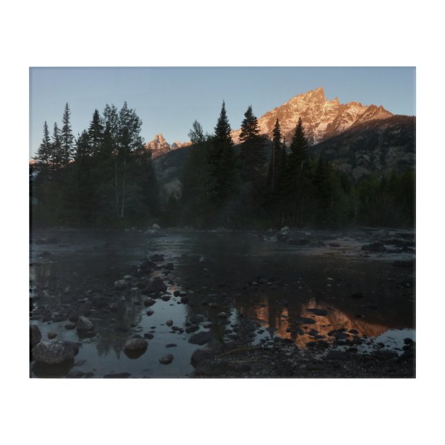 Grand Teton Sunrise at Cottonwood Creek Acrylic Print (Front)