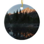 Grand Teton Sunrise at Cottonwood Creek Ceramic Ornament