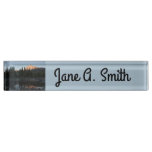 Grand Teton Sunrise at Cottonwood Creek Desk Name Plate