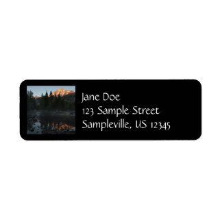 Grand Teton Sunrise at Cottonwood Creek Label