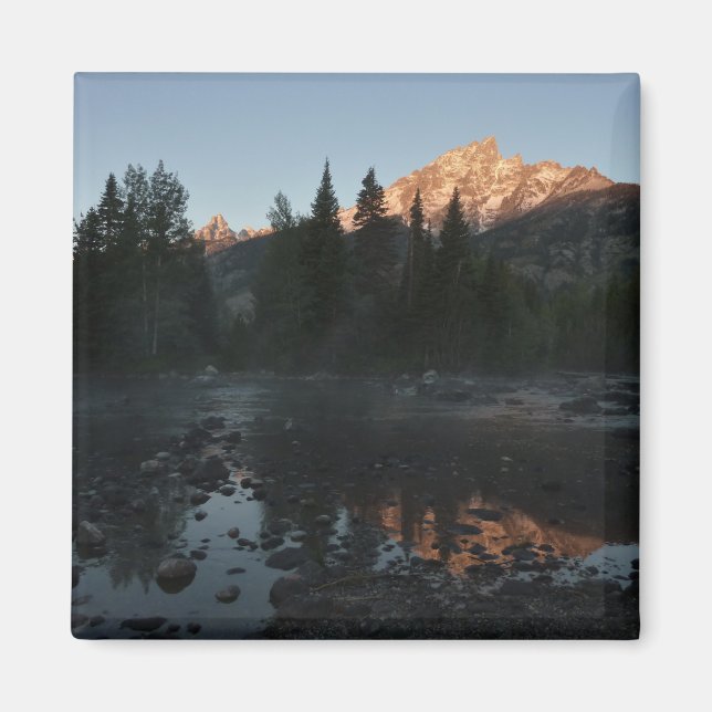 Grand Teton Sunrise at Cottonwood Creek Magnet (Front)