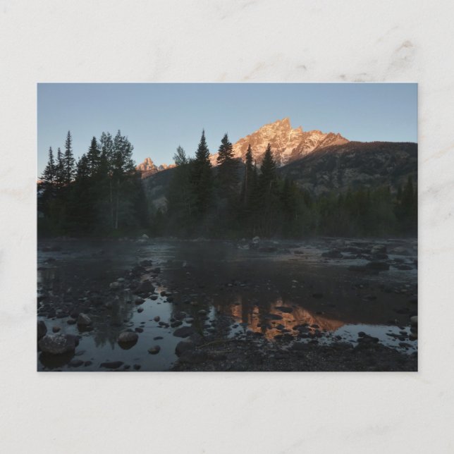 Grand Teton Sunrise at Cottonwood Creek Postcard (Front)
