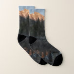 Grand Teton Sunrise at Cottonwood Creek Socks