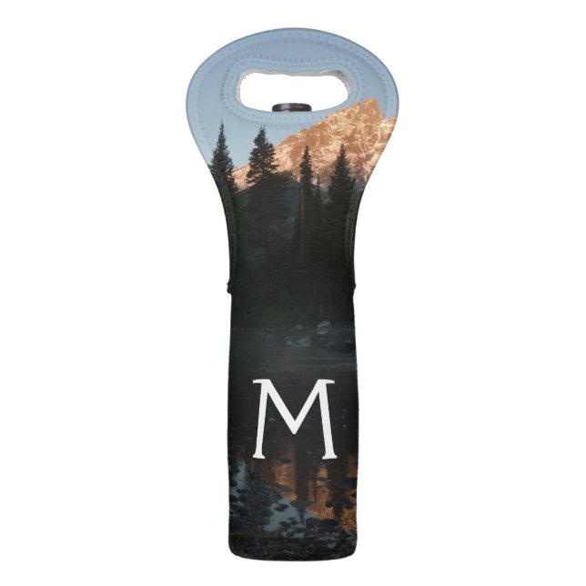 Grand Teton Sunrise at Cottonwood Creek Wine Bag (Front)
