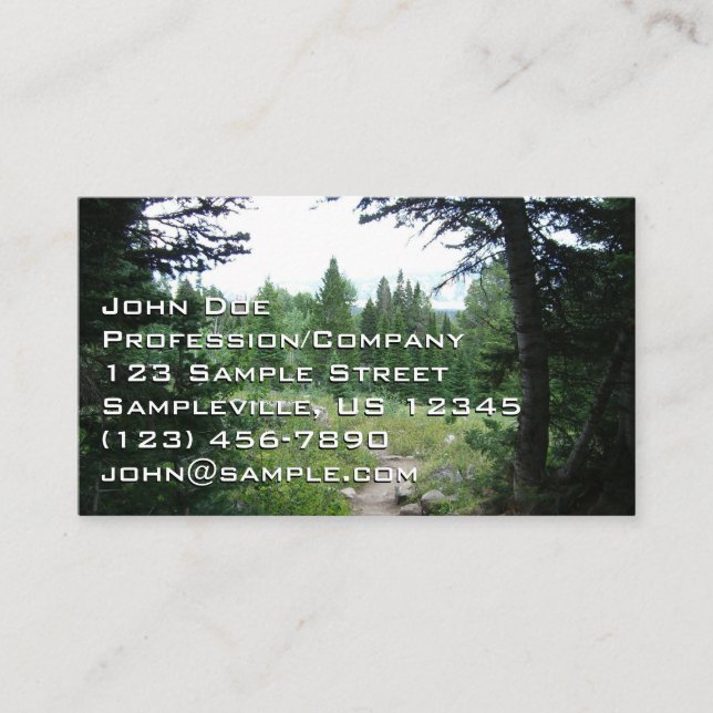 Grand Teton Trail Business Card (Front)