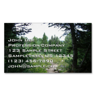 Grand Teton Trail Business Card Magnet