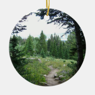 Grand Teton Trail Ceramic Ornament