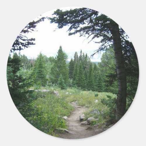 Grand Teton Trail Classic Round Sticker