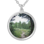 Grand Teton Trail Silver Plated Necklace