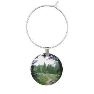 Grand Teton Trail Wine Glass Charm