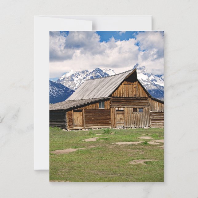 Grand Teton's, Jackson Hole  Magnetic Invitation (Front)