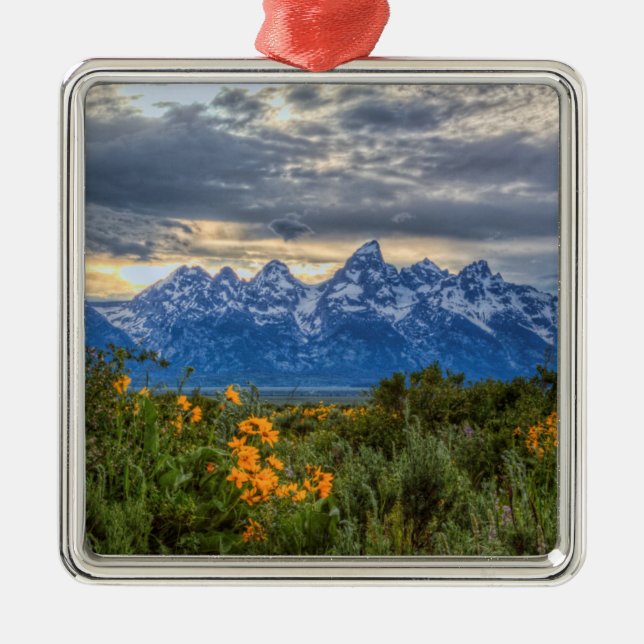 Grand Tetons Metal Ornament (Front)