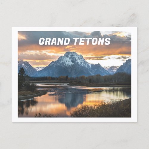 Grand Tetons Mountains Jackson Wyoming Postcard