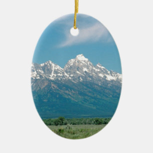 Grand Tetons National Park Ceramic Ornament