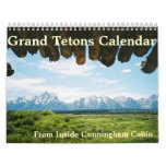 Grand Tetons Of Yellowstone Calendar at Zazzle