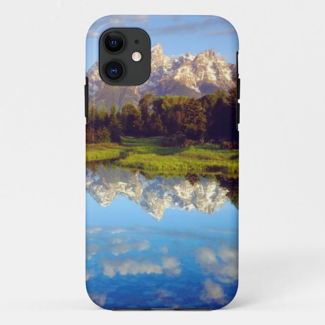 Grand Tetons reflecting in the Snake River Case-Mate iPhone Case (Back)
