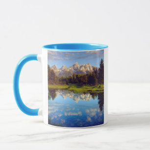 Grand Tetons reflecting in the Snake River Mug