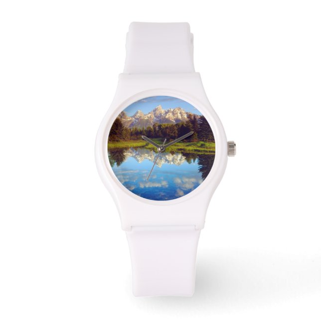 Grand Tetons reflecting in the Snake River Watch (Front)