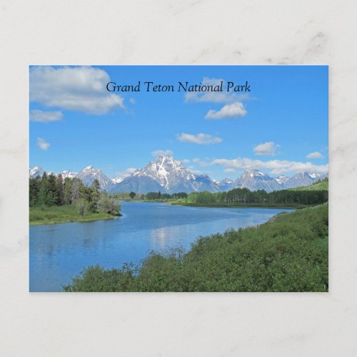 Grand Tetons Scenic View Postcard