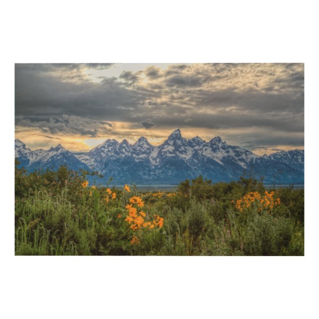 Grand Tetons Wood Wall Art (Front)